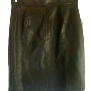 Vintage Neutral Zone Faux Leather Skirt